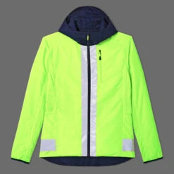 BTWIN Men's Warm Reversible Cycling Jacket - Blue/Hi -RideGear Shop k02b2fb54e1e61dc31c0bc11fd51c5fcd