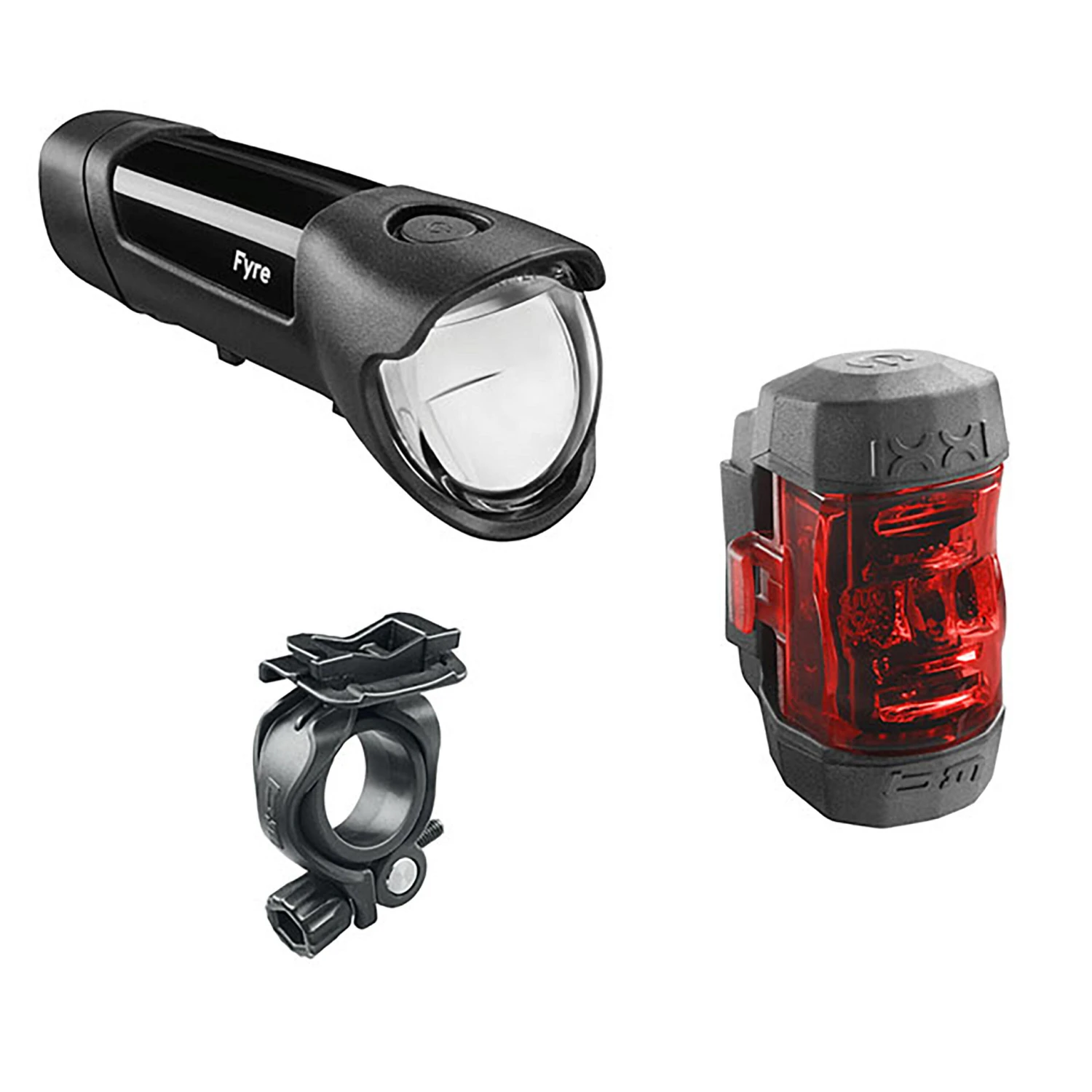 Busch-mueller Fyre + Ixxi Front/Rear Bike Light Set 3 Busch-mueller Fyre + Ixxi Front/Rear Bike Light Set