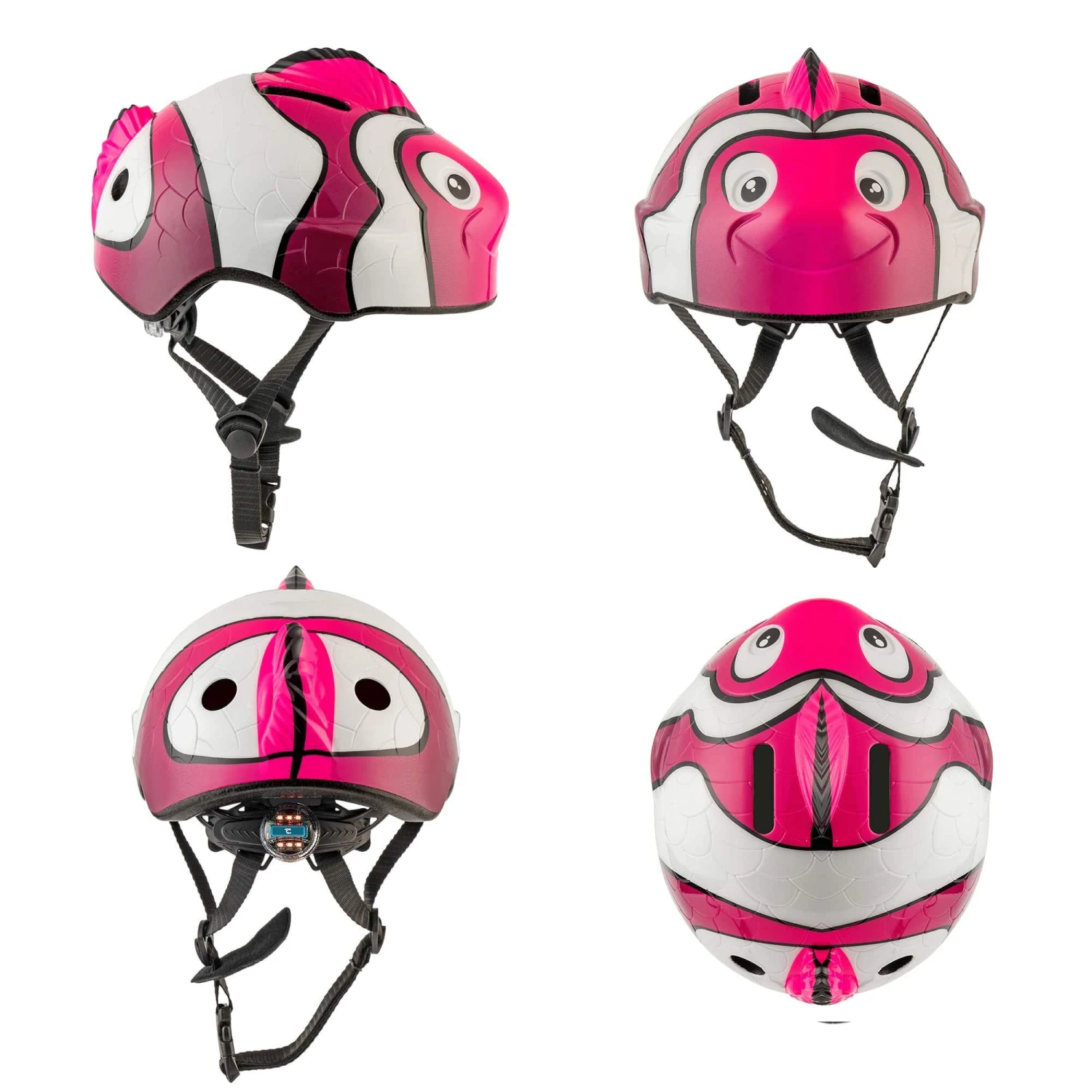 Bicycle Helmet For Kids | Pink Clown Fish | Crazy Safety | EN 1078 Certified 4 Bicycle Helmet For Kids | Pink Clown Fish | Crazy Safety | EN 1078 Certified - Image 2