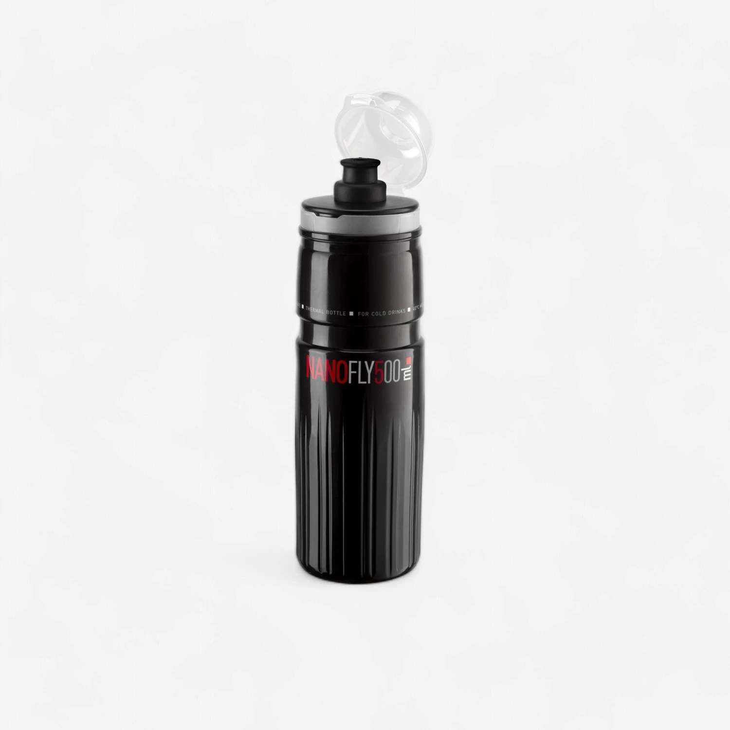 Elite Nano Fly Thermal Cycling Water Bottle, Black - 500ml 3 Elite Nano Fly Thermal Cycling Water Bottle, Black - 500ml