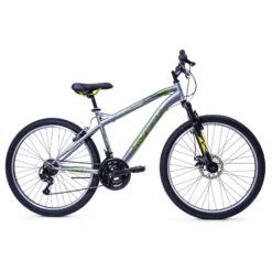 Huffy Extent Adult Hardtail Mountain Bike 26 Inch 18 Speed Gunmetal Grey