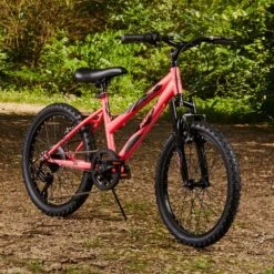 Huffy Stone Mountain Girls Mountain Bike Pink 20 Inch Hardtail 6 Speed Shimano -RideGear Shop k25f913268548c612593ed3b75da1dfe2