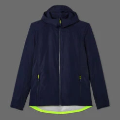 BTWIN Men's Warm Reversible Cycling Jacket - Blue/Hi -RideGear Shop k2d94ef970a133e2238e52d8204e56eb0