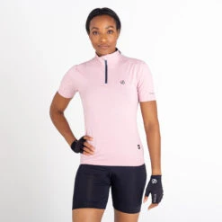 Dare 2b Pedal Through It Women's Fitness Short Sleeve 1/2 Zip Jersey -RideGear Shop k2fd93389e72093d7f20c3d4f8d0055da