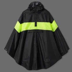 BTWIN Daytime Visibility City Bike Rain Poncho 120 -RideGear Shop k35a0b5402bb55a1de0dc36dc3cca5f91