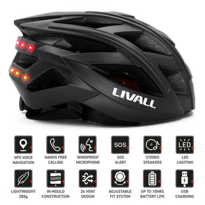 LIVALL BH60SE Bluetooth Enabled Smart Cycle Helmet - 55 4 LIVALL BH60SE Bluetooth Enabled Smart Cycle Helmet - 55 - Image 2