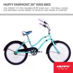 Huffy Fairmont 20 Inch Girls Cruiser Bike Hybrid Teal Blue For Kids 6 -RideGear Shop k385632c2c48e0d66693469285f4fd18b