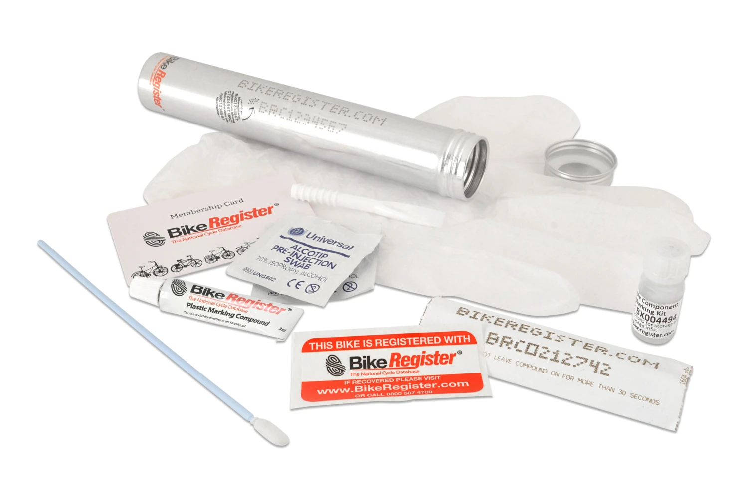 BikeRegister UV Covert Bike Marking Kit 4 BikeRegister UV Covert Bike Marking Kit - Image 2