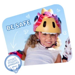 Bicycle Helmet For Kids | Red Giraffe | Crazy Safety | EN1078 Certified -RideGear Shop k3c9dd7bf7347f363441b887945f6e2bd
