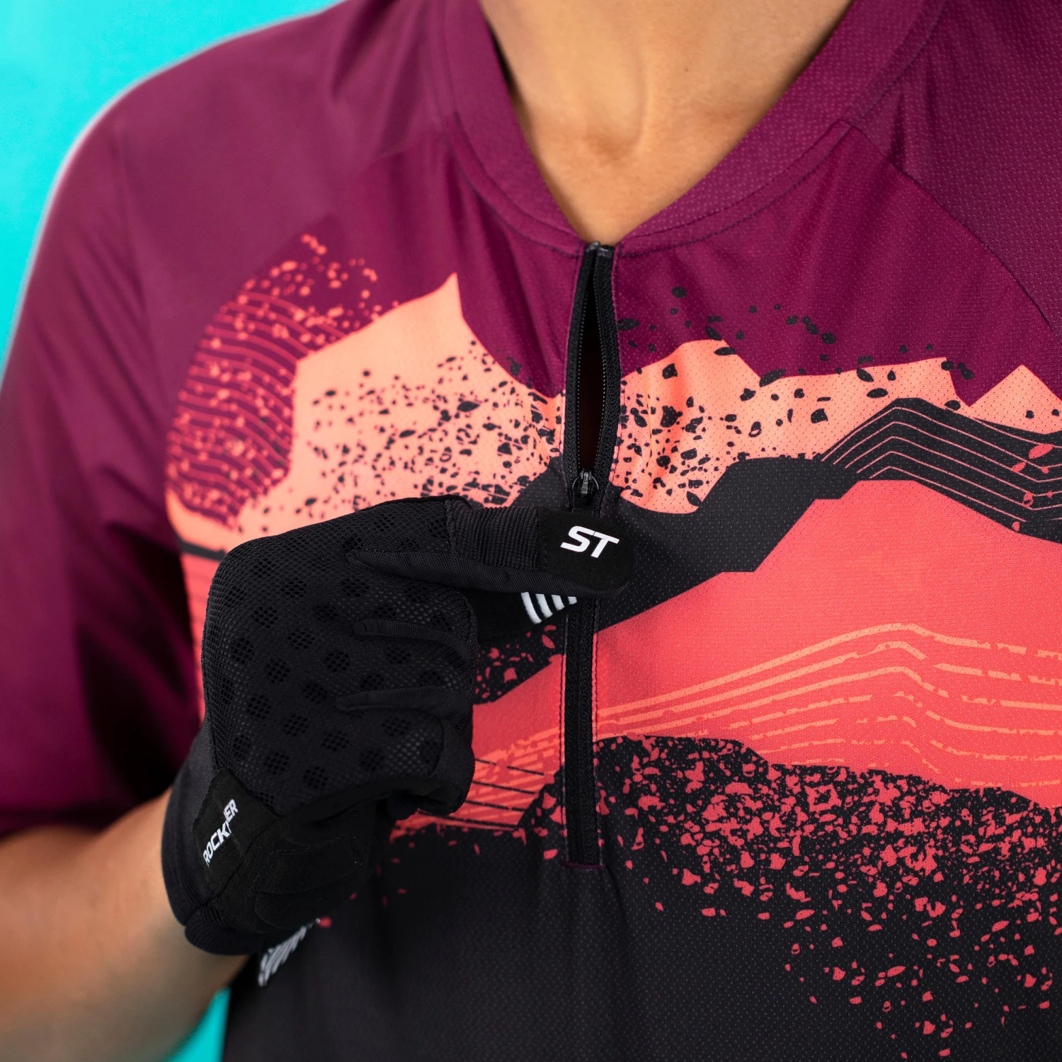 Rockrider Women's Short-Sleeved Mountain Bike Jersey ST 500 11 Rockrider Women's Short-Sleeved Mountain Bike Jersey ST 500 - Image 9