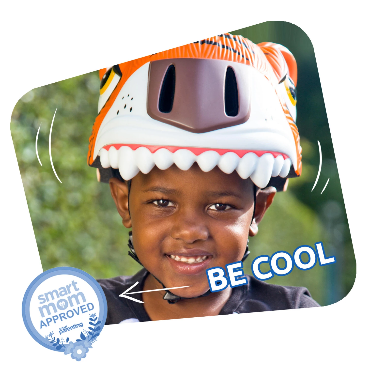 Bicycle Helmet For Kids | Orange Tiger | Crazy Safety | EN 1078 Certified 7 Bicycle Helmet For Kids | Orange Tiger | Crazy Safety | EN 1078 Certified - Image 5