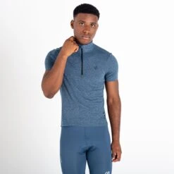 Dare 2b Pedal It Out Men's Cycling 1/2 Zip Short Sleeve T-Shirt -RideGear Shop k4f1aa8bf6c38cca7f7395f416e418537