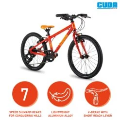 Cuda Lightweight Kids Mountain Bike For 7 -RideGear Shop k50ad9cb5a989eb284ab3172bffbdcbdd