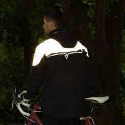 Proviz Classic Men's Storm Reflective Waterproof Hooded Cycling Jacket -RideGear Shop k551d677f69dc1078201db09f9cf88405