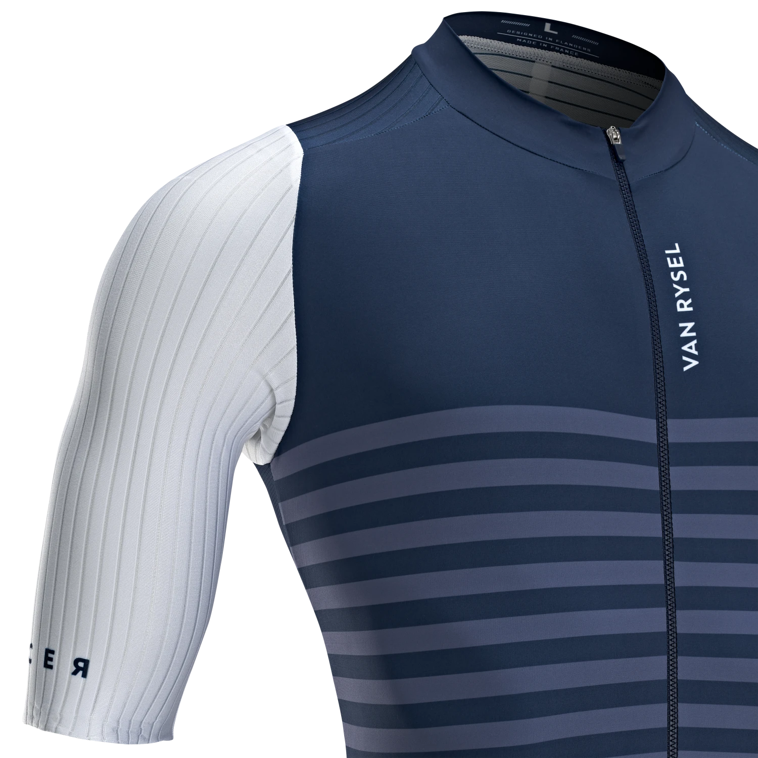 Men's Road Cycling Jersey Racer Pro - Striped Blue 6 Men's Road Cycling Jersey Racer Pro - Striped Blue - Image 4