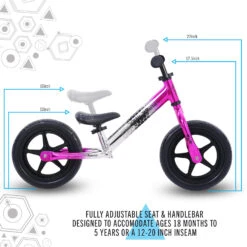 SULLIVAN Evade 12" Wheel Balance Bike, Electro Pink 20 SULLIVAN Evade 12" Wheel Balance Bike, Electro Pink -RideGear Shop k5c5eb832dbae0561aa52475b0f875ac1