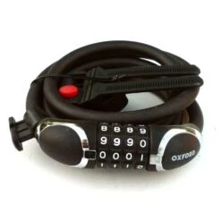 Oxford Viper Combination Lock 1.8mm X 12mm -RideGear Shop k5f49aef68e1ed1b8dee7b96a4ad6d813