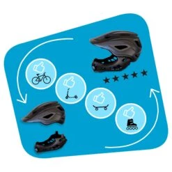 Bicycle Helmet For Kids | Black Fullface | Crazy Safety | EN1078 Certified 10 Bicycle Helmet For Kids | Black Fullface | Crazy Safety | EN1078 Certified -RideGear Shop k5ff5ee50a9e502f6a4e04310a7fd31ff