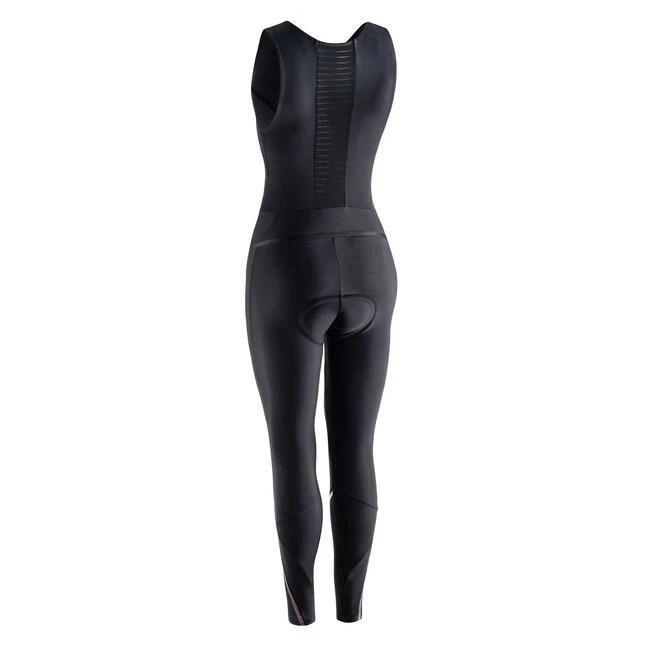 REFURBISHED WOMENS QUICK ZIP WINTER CYCLING BIB TIGHTS - UK 4 / EU 2XS 5 REFURBISHED WOMENS QUICK ZIP WINTER CYCLING BIB TIGHTS - UK 4 / EU 2XS - Image 3