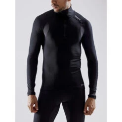 Craft ACTIVE EXTREME X ZIP LONG SLEEVE BASELAYER MEN BLACK -RideGear Shop k6fec5b192a8a6ff12c0d632445b64a83