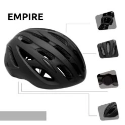 Crazy Safety Bicycle Helmet For Adults | Matt Black 54cm -RideGear Shop k72027f8b0f73277ea20bad00c058cf45