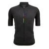 Men's Short-Sleeved Road Cycling Jersey Santini UCI - Black Rainbow -RideGear Shop k72c21b668f64974d9331a3126ae97c0f
