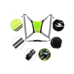 5 Flashing Signals Cycling Gilet - Black/Yellow -RideGear Shop k8427bf604b68f94481ab0423f46f6fbc