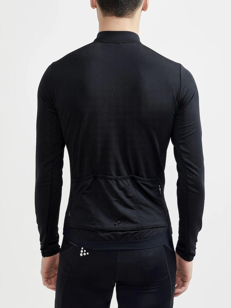 Craft MENS CORE BIKE ESSENCE LONG SLEEVE JERSEY Black 4 Craft MENS CORE BIKE ESSENCE LONG SLEEVE JERSEY Black - Image 2