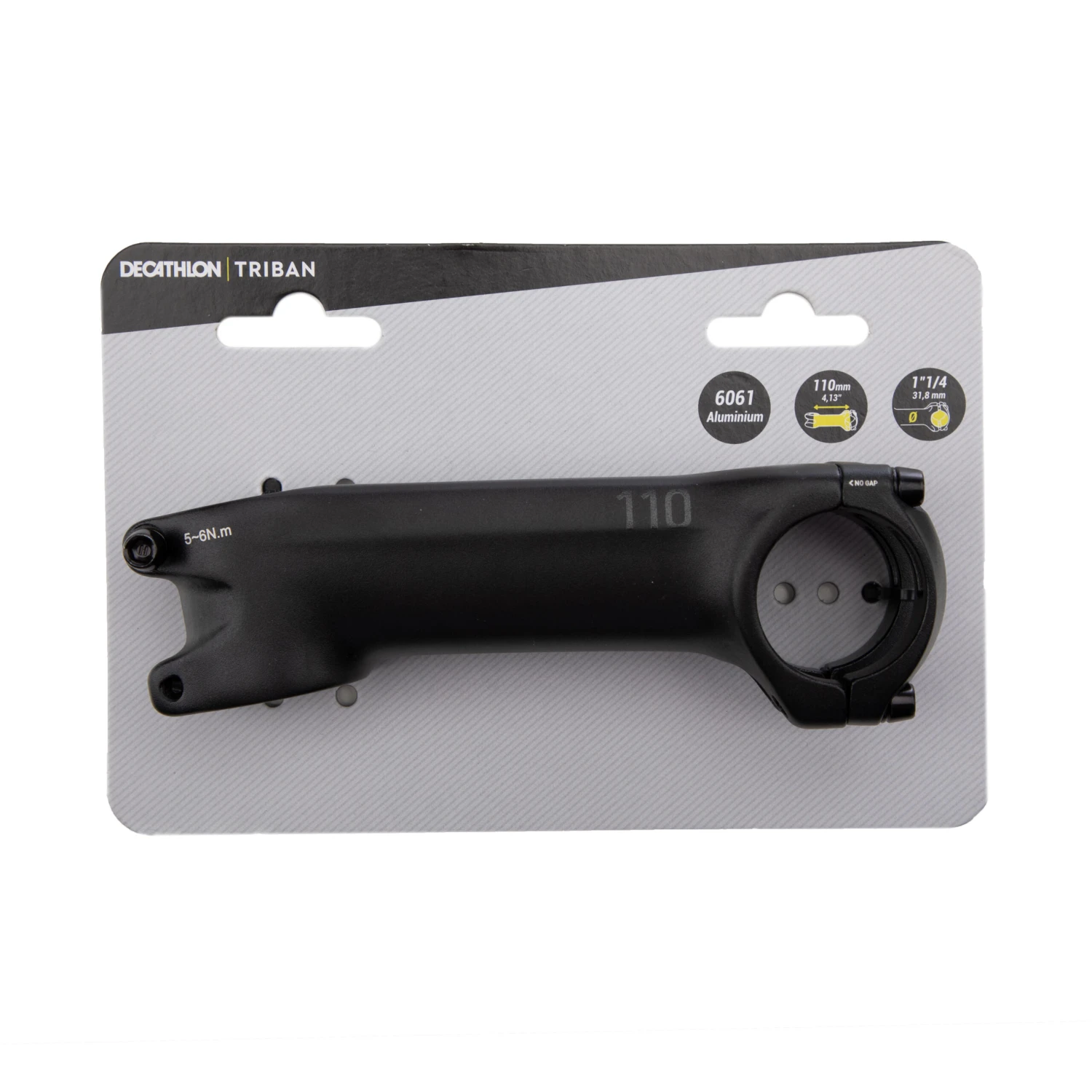 BTWIN High-Performance Road Bike Stem - Satin Black 4 BTWIN High-Performance Road Bike Stem - Satin Black - Image 2