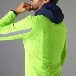 BTWIN Men's Warm Reversible Cycling Jacket - Blue/Hi -RideGear Shop ka0d3db4c1f47f86967a89220ffbb8986