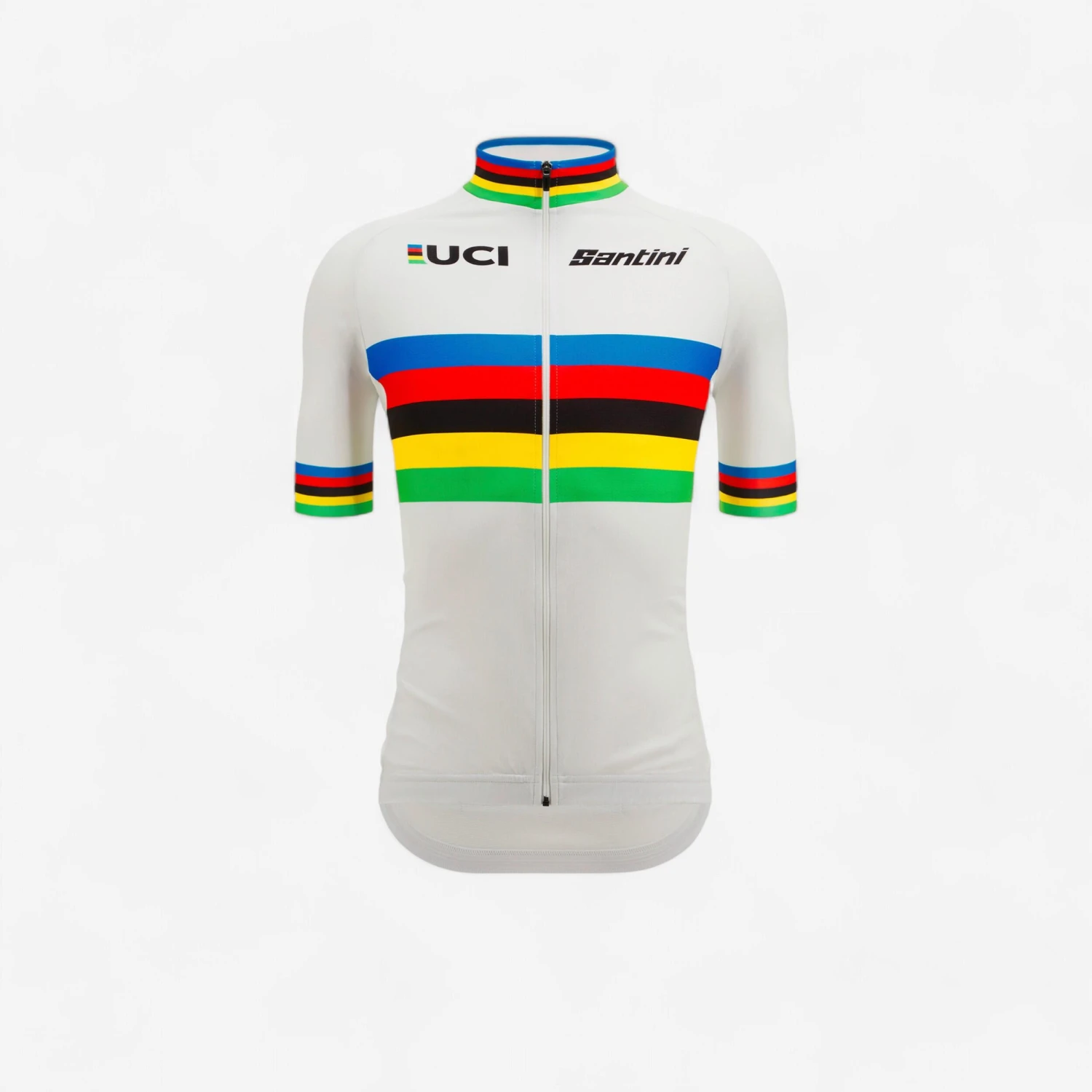 Men's Short-Sleeved Road Cycling Jersey - Santini UCI World Champion 3 Men's Short-Sleeved Road Cycling Jersey - Santini UCI World Champion
