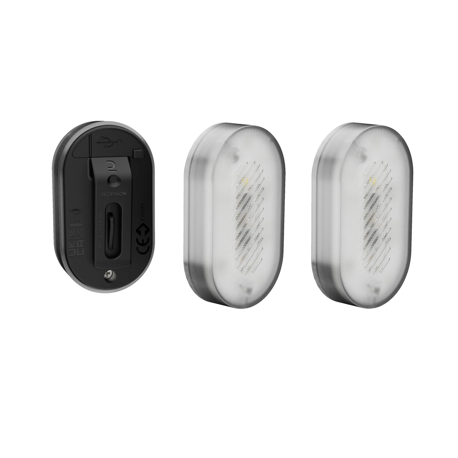 Twin-Pack USB Clip Front/Rear Bike Lights SL510 - Black 3 Twin-Pack USB Clip Front/Rear Bike Lights SL510 - Black