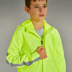 BTWIN 500 Kids' Waterproof Hi-Vis Cycling Jacket -RideGear Shop kb6de867c10f08434a6cbfd499a7f7ac6