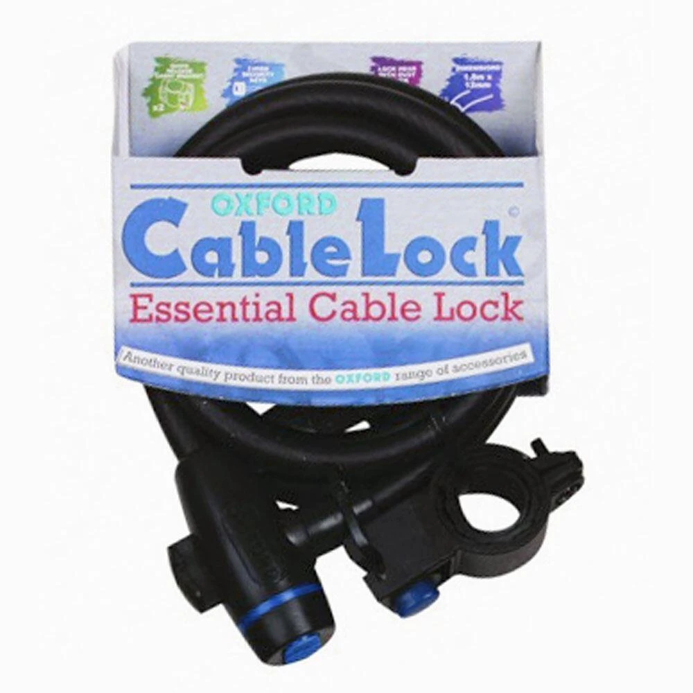 Oxford Essential Cable Lock OF246 4 Oxford Essential Cable Lock OF246 - Image 2