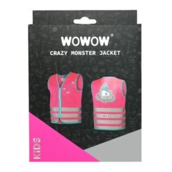 Kids' High Visibility Cycling Safety Gilet Wowow Crazy Monster - Pink -RideGear Shop kc32fe55044c39f68f193f9dc15af9ff8