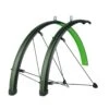 SKS Bluemels Stingray 28 Mudguard Set Road Matt Black/Lime Green 45mm