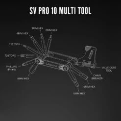 Lezyne SV Pro 10 Compact Bicycle Multi Tool -RideGear Shop kc76553e72312181eafc9e89fe65091c4
