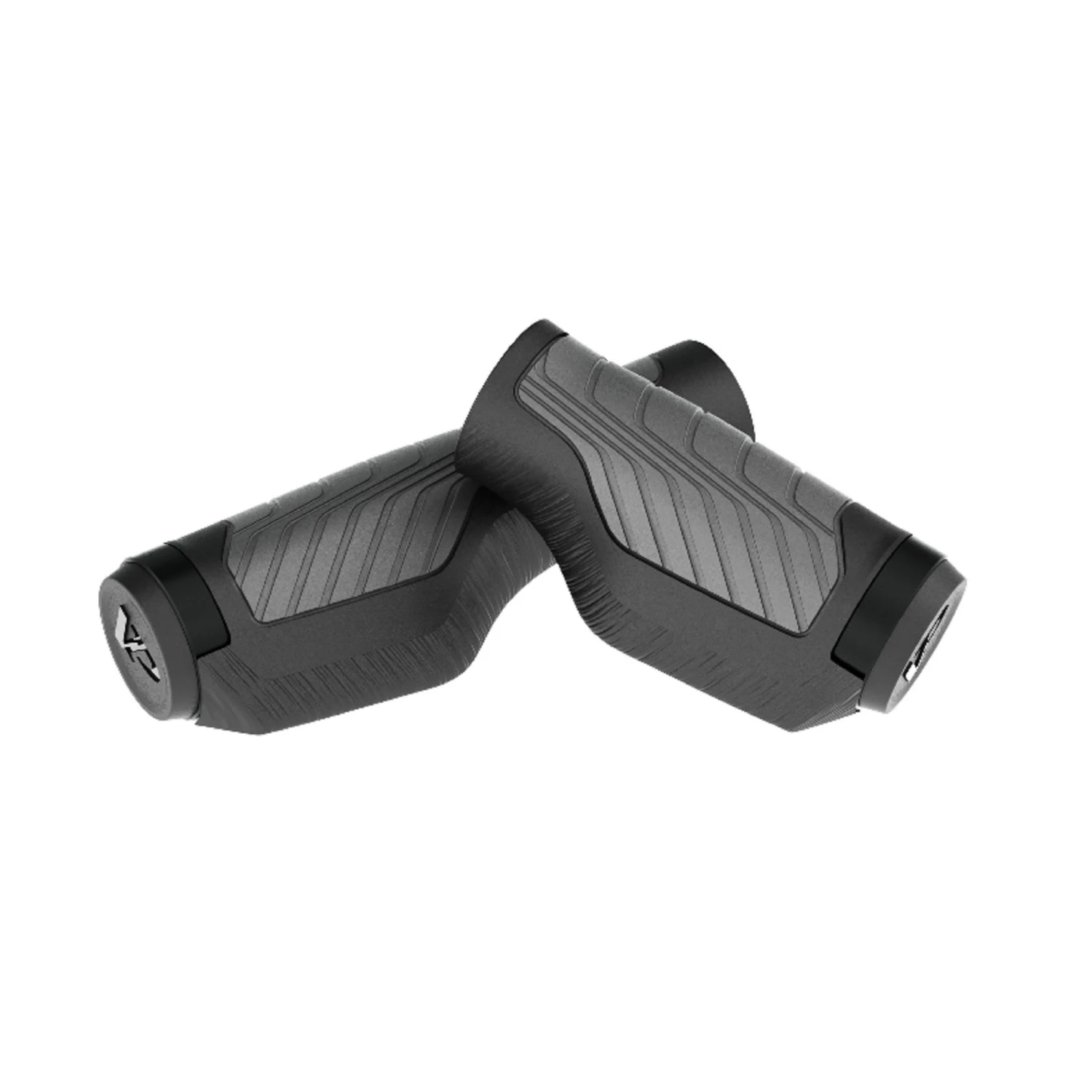 Rockrider 130mm Ergonomic Mountain Bike Grips Twin-Pack - Black/Grey 3 Rockrider 130mm Ergonomic Mountain Bike Grips Twin-Pack - Black/Grey