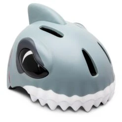 Bicycle Helmet For Kids | Grey Shark | Crazy Safety | EN 1078 Certified