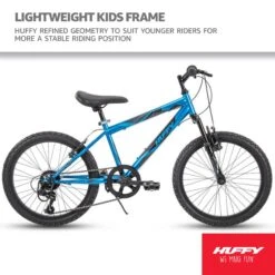 Huffy Stone Mountain Boys Blue Mountain Bike 20 Inch 6 Speed Shimano 6 -RideGear Shop kceea0659235fb04d69a1259762febc67