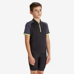 BTWIN 500 Kids' Short-Sleeved Cycling Jersey -RideGear Shop kd49b52a2e9d8ea3d4470a19c2e32200a