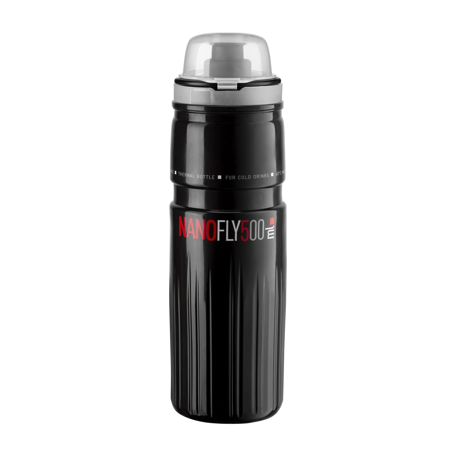 Elite Nano Fly Thermal Cycling Water Bottle, Black - 500ml 4 Elite Nano Fly Thermal Cycling Water Bottle, Black - 500ml - Image 2