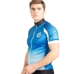 Dare 2b Mens Virtuosity ShortSleeved Jersey (Petrol Blue/Black/White Gradient) -RideGear Shop ke1e2b124d233ea82cba7bf61a9302aca
