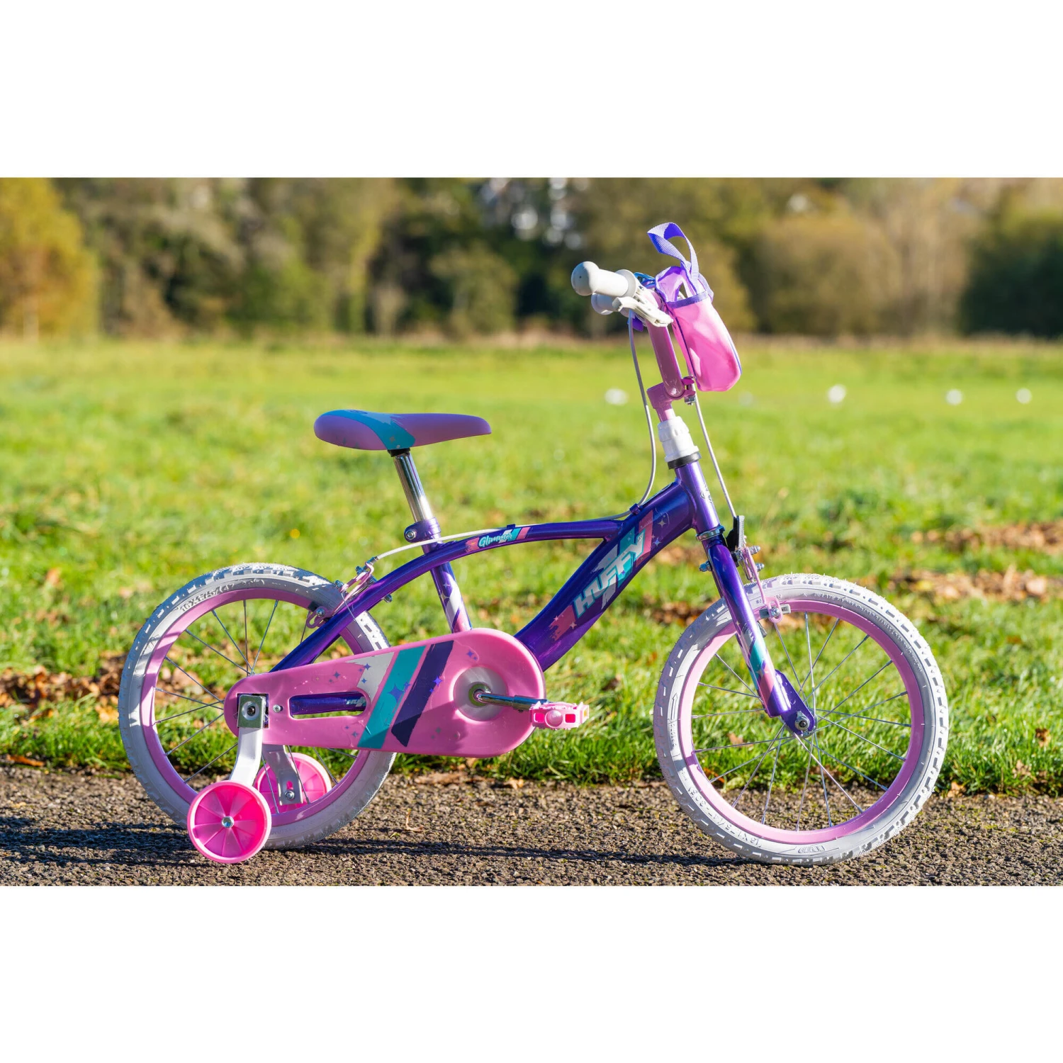 Huffy Glimmer 16" Girls Bike Purple & Pink 5 7 Huffy Glimmer 16" Girls Bike Purple & Pink 5 - Image 5