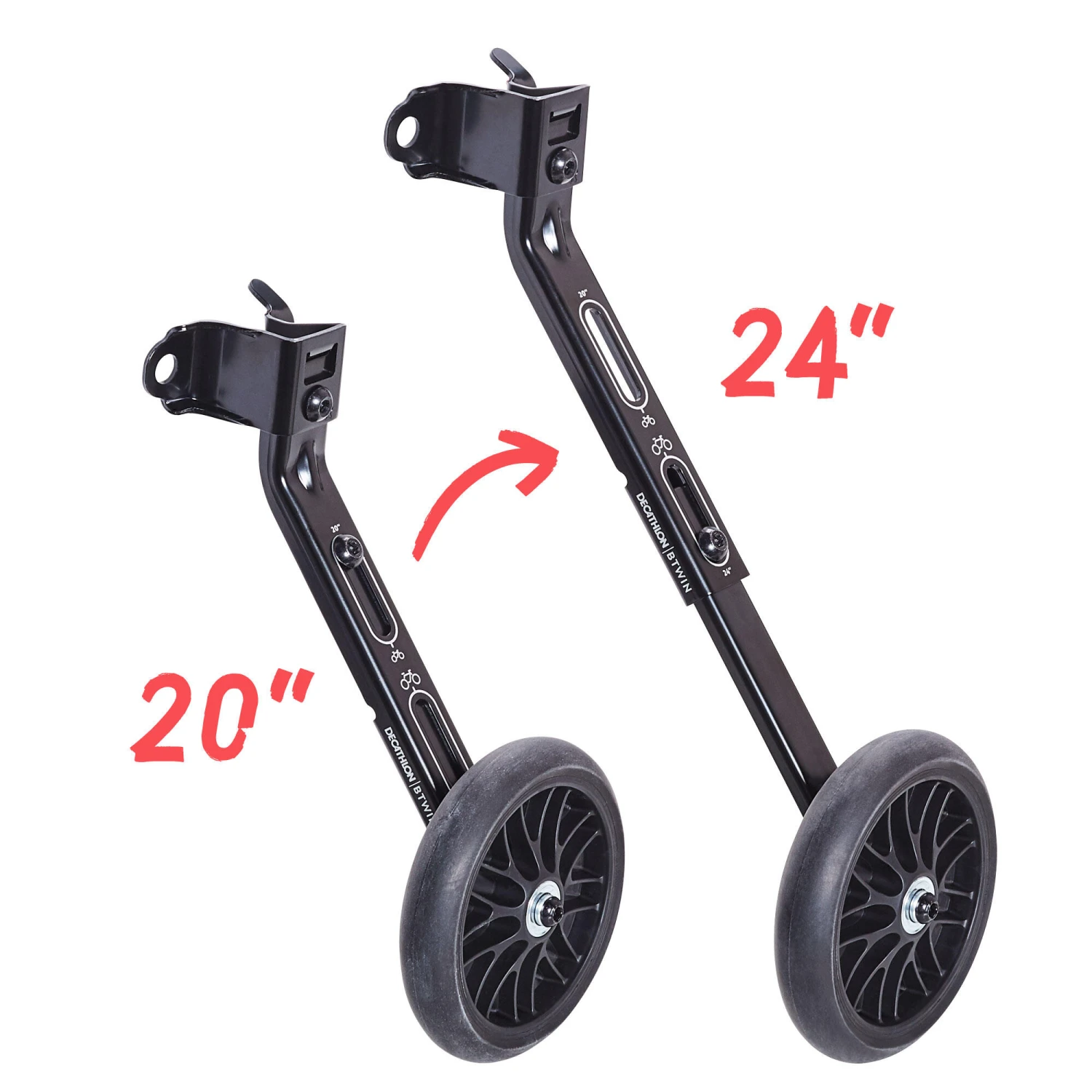 BTWIN 20" And 24" Kids' Bike Stabilisers 4 BTWIN 20" And 24" Kids' Bike Stabilisers - Image 2