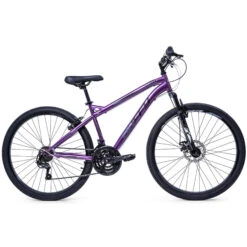 Huffy Extent Womens Mountain Bike 27.5" Wheels 18 Speed Gloss Purple + Black -RideGear Shop kf1ad9f12e51d992ea9a798989be0a51e