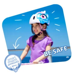 Bicycle Helmet For Kids | Blue Giraffe | Crazy Safety | EN 1078 Certified -RideGear Shop kf1c395c85b632d8dfb430ffc221d7ec6
