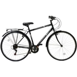 Aurai Trekker Crossbar Hybrid Bicycle, 700c Wheel, 18 Speed
